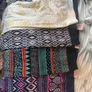 4 pack patterned leggings